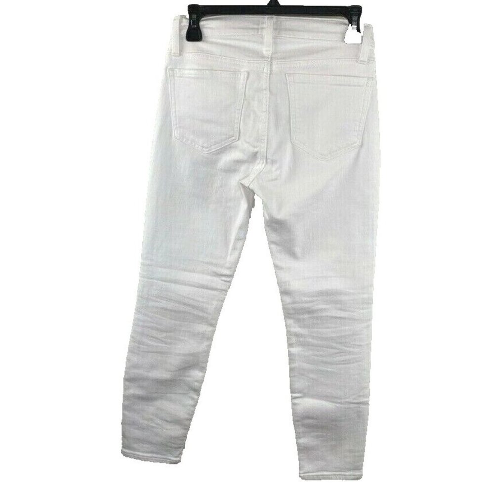 J.Crew Womens $110 Petite 8" Toothpick Jean in White Size 26P E2264 - Picture 6 of 6